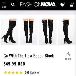 Black suede thigh high boots